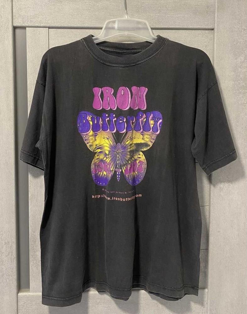 

Vintage 1997 Iron butterfly European tour t-shirt BO228 Unisex T-Shirt XXL