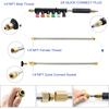 9-Pc High-Pressure Extension Rod Set, 6 Nozzles + 30°/90°/120° Angled Wands, 1/4" Quick Connect for 4000PSI Pressure Washers