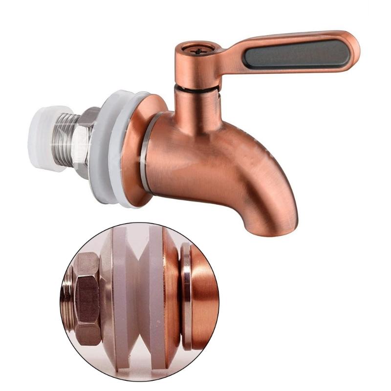 Stainless Steel Wine Barrels Faucet Tap Leak Proof Easy Installs Beverage Flows Control Spigot For Brewing Container