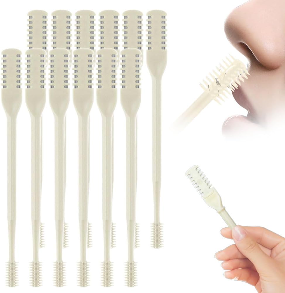 Nasal Hair Cutter,2025 Upgraded Manual 360° Rotating Nostril Hair Removal Tool Double Sided Nose Hair Blade,Nose Hair Trimmer