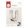 Ballon Lettre U, 40cm, 1pce. , argent