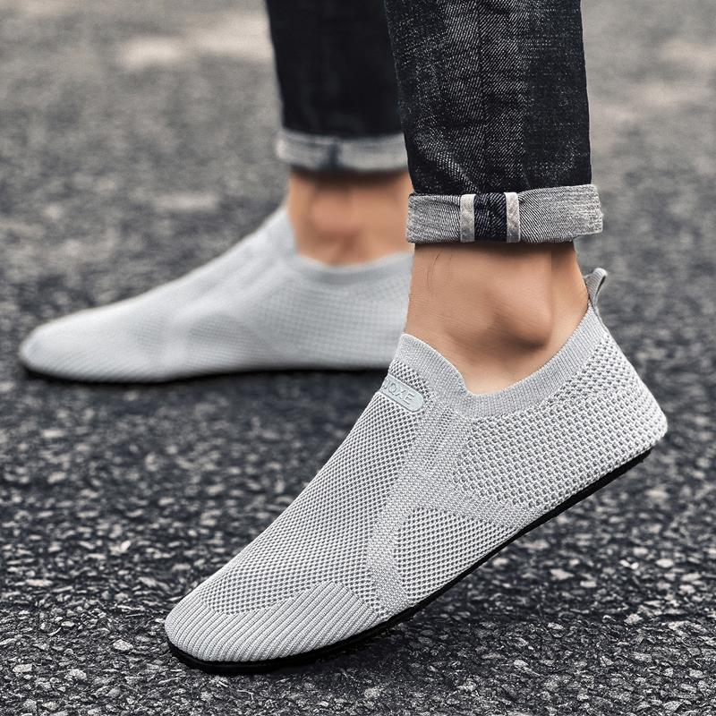 YRZL Men's Mesh Loafers Driving Moccasins High Quality Flats Walking Shoes Breathable Non Slip Brown Casual Loafers Male Shoes