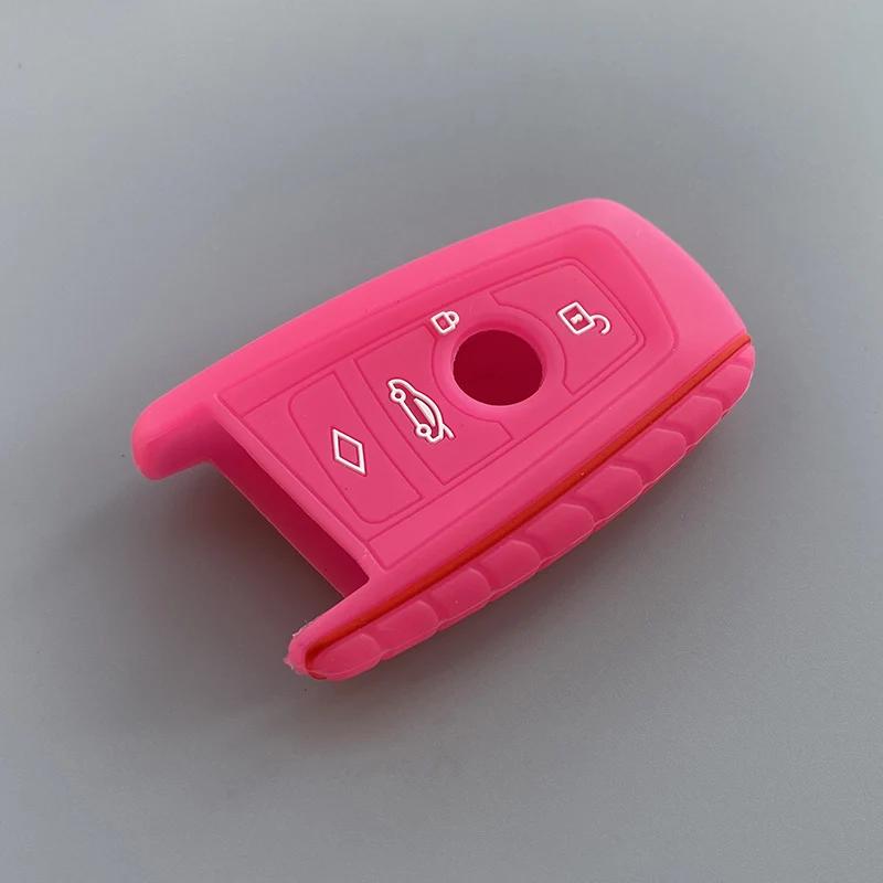 New silicone key fob cover case protect skin hood for BMW F10 F20 F30 Z4 X1 X3 X4 M1 M2 M3 E90 1 2 3 5 7 SERIES Remote keyless