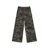 Women's High Waist Cargo Jeans Loose Straight Wide Leg Trousers Streetwear Denim Pants