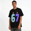 Number 67 Birthday Candle Print Casual Top Pure cotton T-shirt