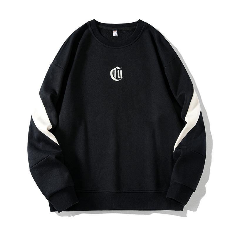 Spring and Autumn Loose Sweater Men Plus Size Round Neck Casual Men's Long Sleeve Sweater