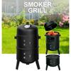Grătar cu cărbuni 3 în 1 Afumătoare Grătar Grătar de grădină Barbacoa de Cărbuni Ustensile bbq