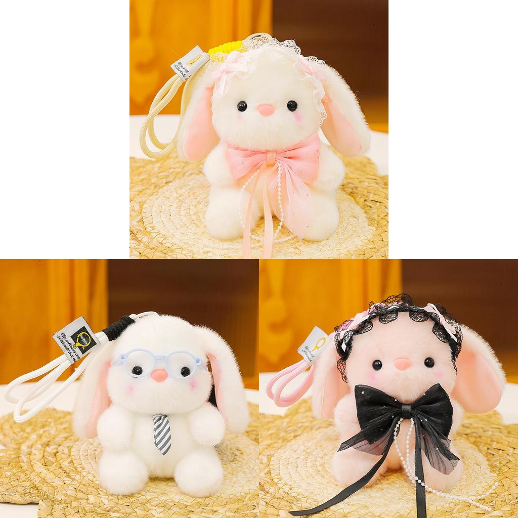 Bunny Lolita Plush Keychain Cute Hanging Doll For Bag Decor And Gift