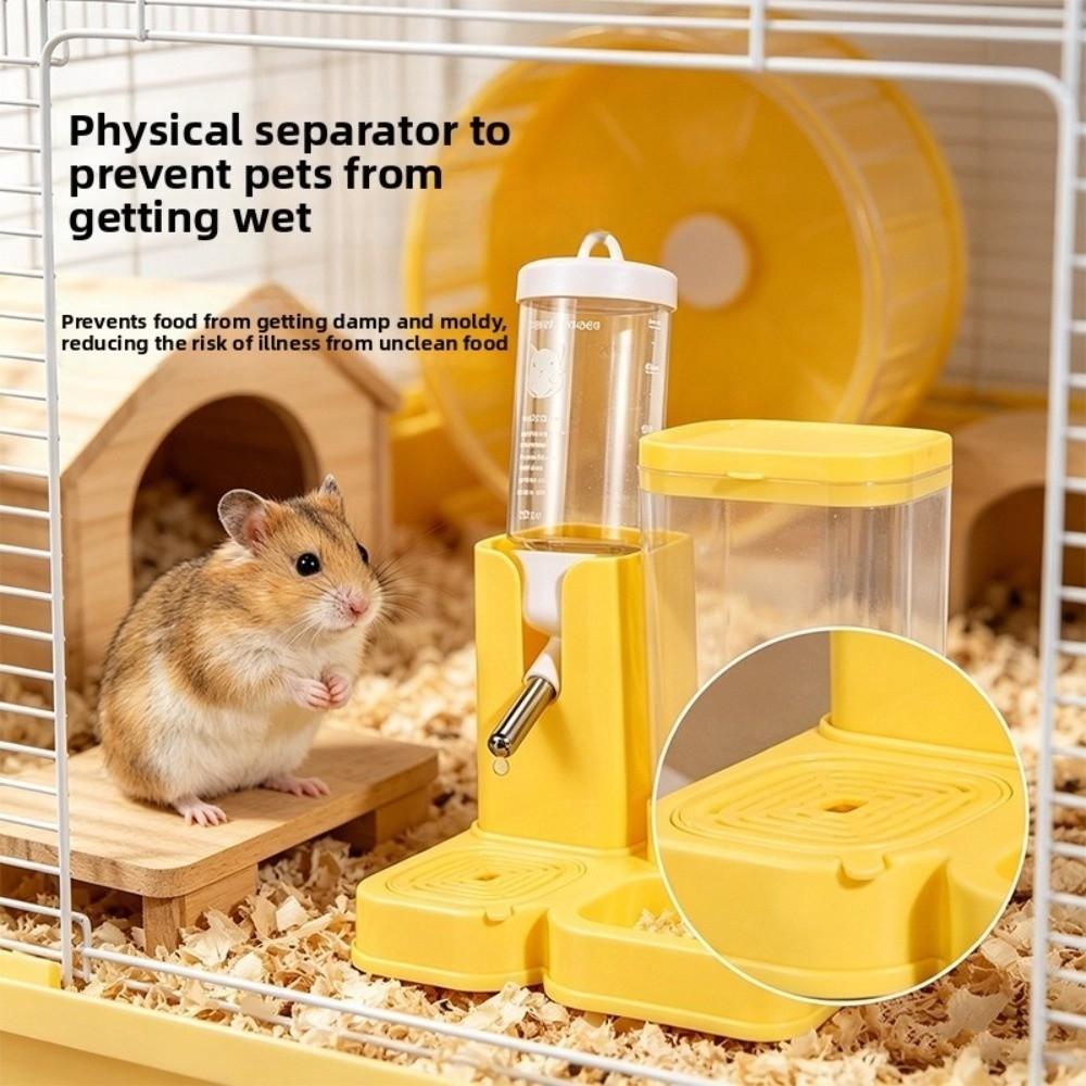 2 IN 1 Design Auto Pet Feeder Large Capacity Rabbit Feeding Tool Small Pet Care