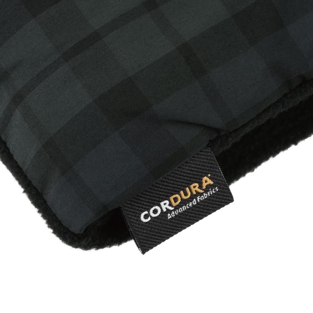 Basic Enchi Cordura Check Short Cordura Down Check Made In Cold Weather and One Size Fits Gun Club Muffler, Muffler, Pattern, Japan, Protection, Men's