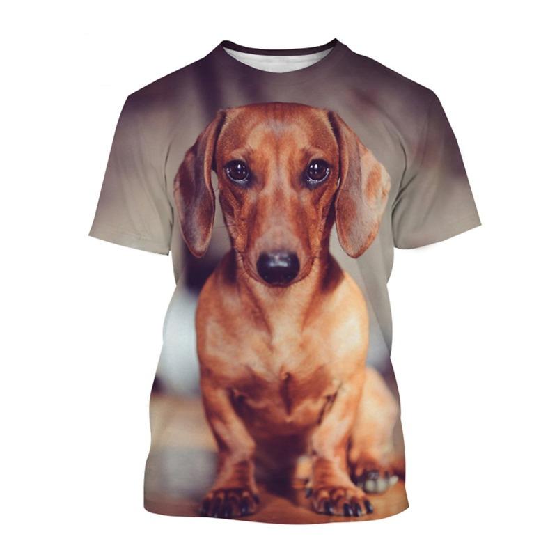 Animal Dog Golden Retriever 3D Print O-Neck T-shirts Men Vintage Short Sleeve Fashion Streetwear Harajuku T Shirt Unisex Clothes