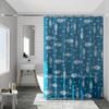 Bathroom Thickened Curtain Cloth MildewProof Waterproof Shower Curtain Set Free Punching Bathroom Partition Curtain Door Curtain Window