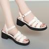 Fashion AIYUQI Women Sandals Summer 2025 New Genuine Leather Women Rome Shoes Open Toe Weave Non-slip Sandals Ladies