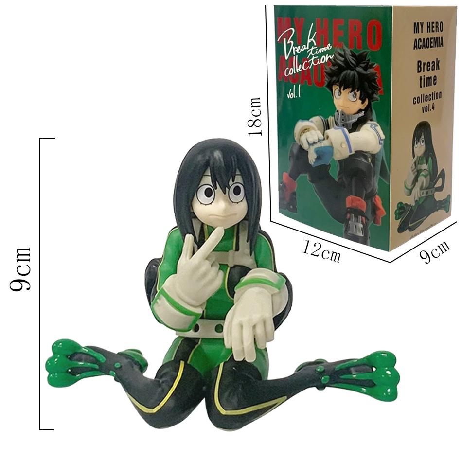 9-21CM My Hero Academia Katsuki Deku Todoroki So Himiko Toga Break Time Anime Figure Model Collection Doll Toy For Kids Gift