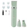 Rechargeable 4-in-1 Pet Grooming Kit - Hair Trimmer, Clippers, & Nail Grinder for Cats & Dogs, Hair Removal Tool
