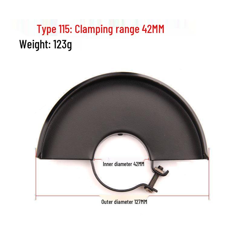 Thickened Dustproof Angle Grinder Guard for 100, 115, 125 Type Grinding Wheels