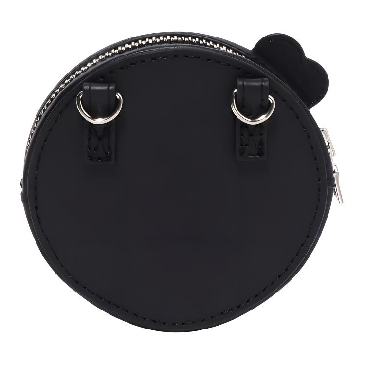 A Bathing Ape Diamond Cartoon Monkey Chain Round Bag Women Shoulder Bag Black 0ZXBGW004902O