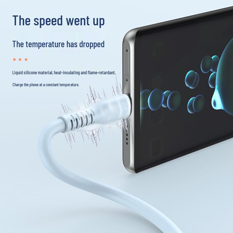 Thickened 120W Liquid Silicone 6A Android Fast Charging Cable - Super Fast Charge
