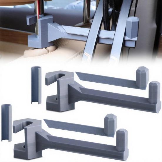 2Pcs Car Headrest Mount Bow Hanger Portable Universal SUV Truck Vehicle Outdoor Hunting Compound Recurve Bows Storage Hook Rack