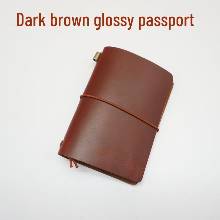 Cowhide Traveler's Loose-leaf Notebook Planner Diary