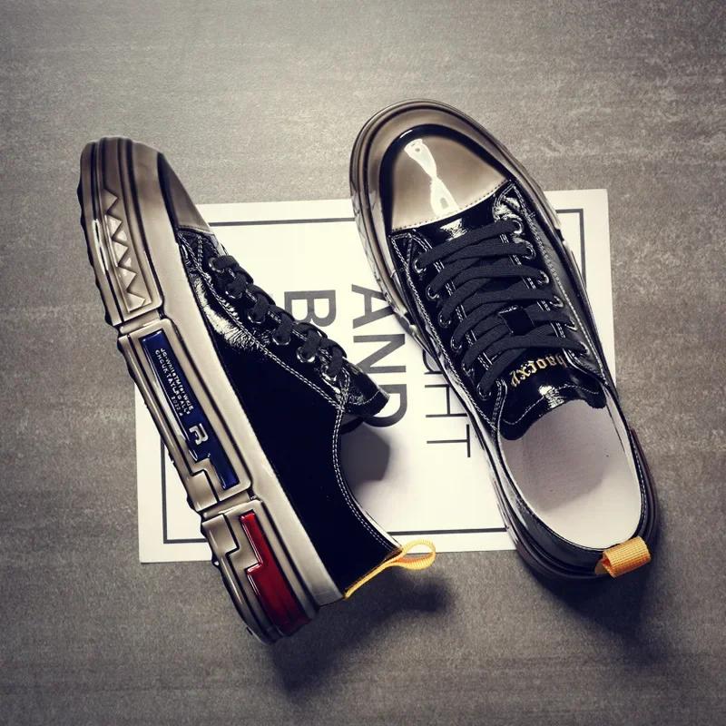 Pánské boty na prkno Pánské Pánské Boty z pravé kůže Ležérní boty Pánské Pánské Tenisky Módní Pohodlné Sportovní Luxusní Značkové boty