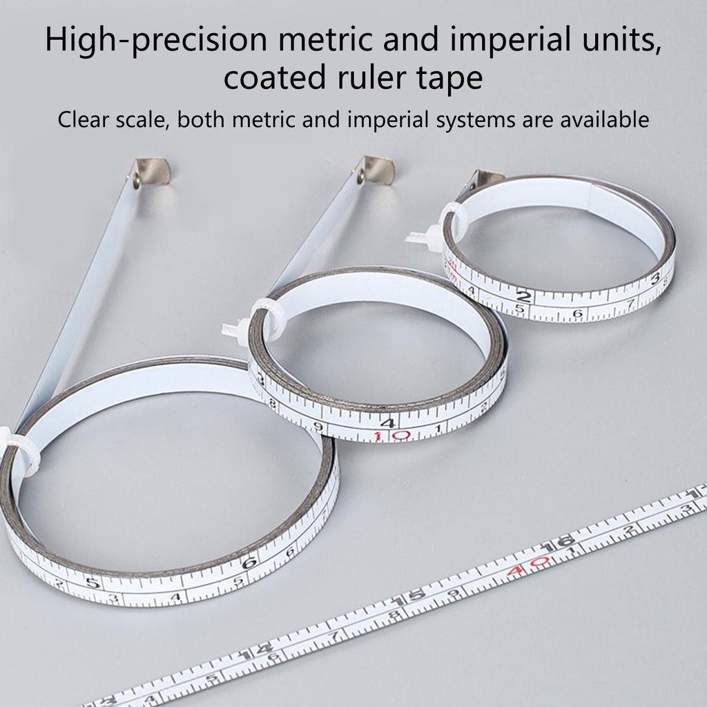 Clear Legible Marking Measuring Tape Featuring Easy to Read Graduations Double Scale System Metric & Royal Strong