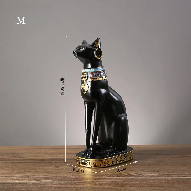 Retro Ägypten Katze Modell Bastet Statue Harz Tier Katze Figuren für Home Zimmer Dekor Innen Zubehör
