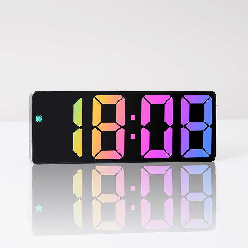 INS Personality LED Large Screen Bedside Alarm Clock - Simple, Fashionable, and Colorful 0725
