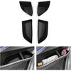 Smabee 4PCS Rear Door Side Organizer for BMW X5 2019-2025 Door Side Storage Box 2024 Accessories TPE Rear Car Door Slot Tray Organizer Black