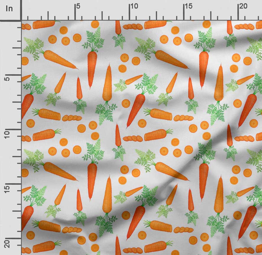 Soimoi Veggies Print,  Cotton Cambric, Quilting Fabric Sold by The Yard 42 Inch Wide, Medium Weight Cotton Fabric, Sewing  Supplies,Aquamarine