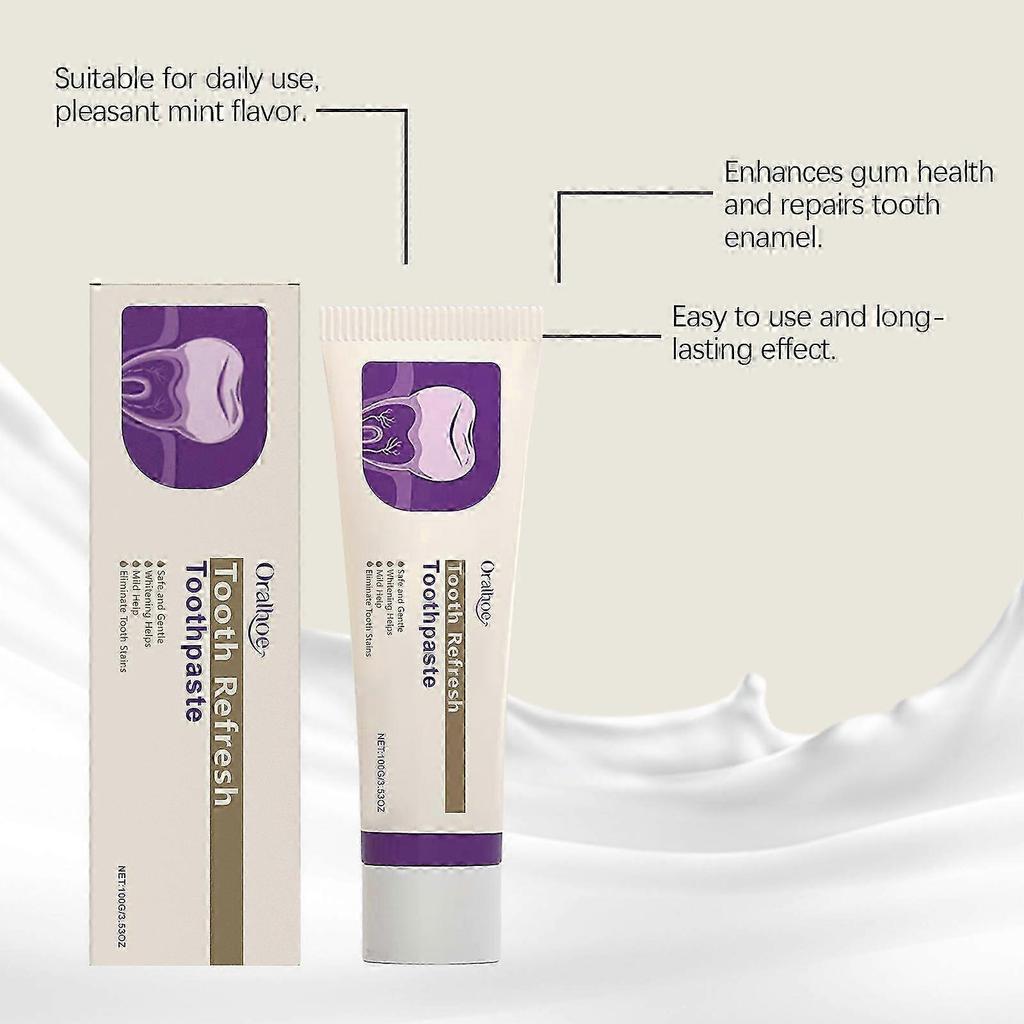 Huanliang toothpaste, Brightening Toothpaste with Hydroxyapatite & Menthol, Clean Teeth, Fresh Breath, Oral Care