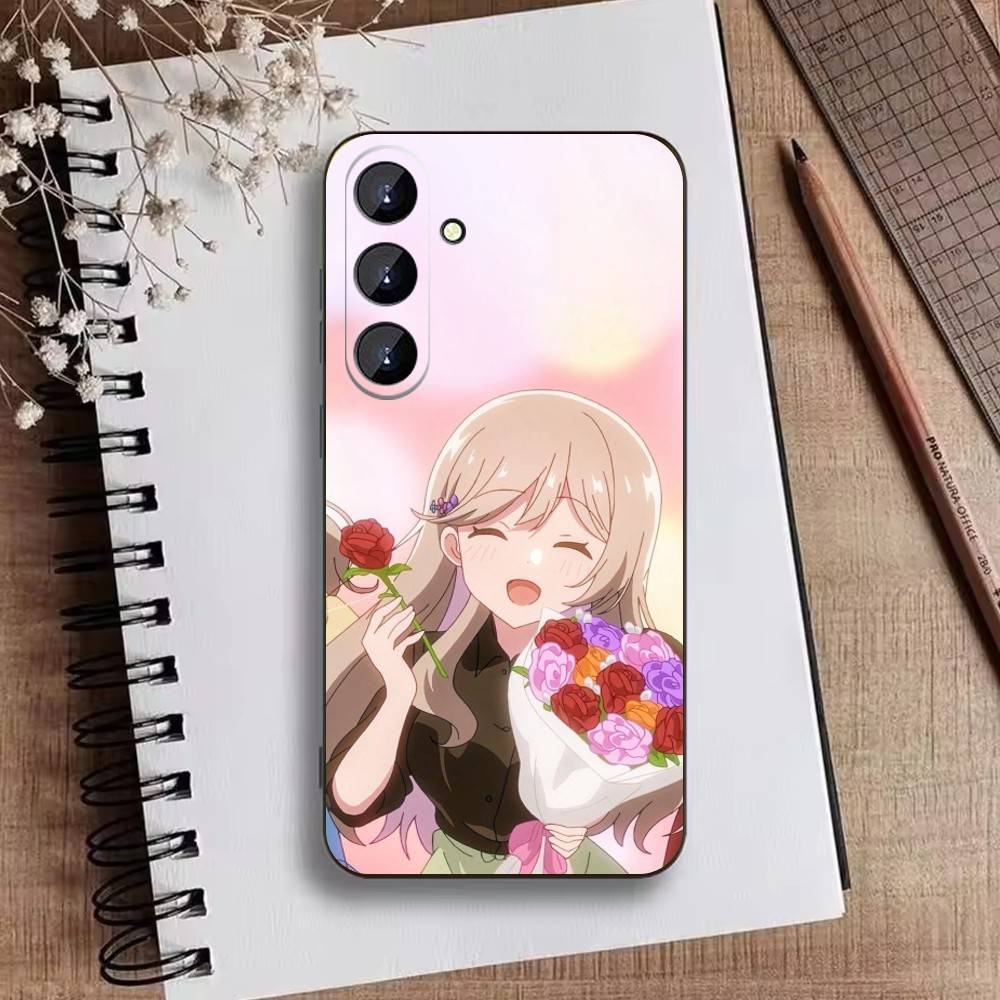 Watanare Anime Phone Case For Samsung Galaxy A73,A21s,A22,A31,A52,A53,A71,A41Soft Black Shell