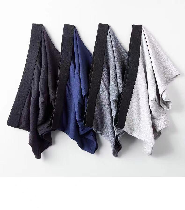 Мужские дышащие однотонные боксеры-слипы больших размеров L