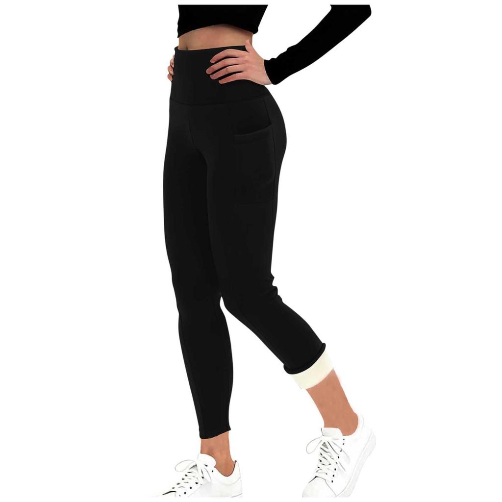 Women's Fashion Yoga Pants Warm Thermal Leggings -Lined High-Waisted Athletic Pants