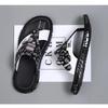 Herren Outdoor Freizeit Flip Flops Sommer Neu Anti-Rutsch Weiche Sohle Komfort Strand Badeschuhe Mode Atmungsaktiv Vielseitig Lauf Sandalen