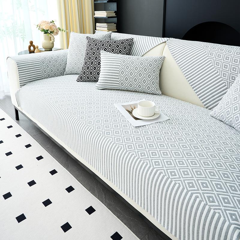 Premium Sofa Cushion  New Four-Season Universal Straight Row Seat Cushion Fixed Non-Slip Sofa Cover Cloth Towel