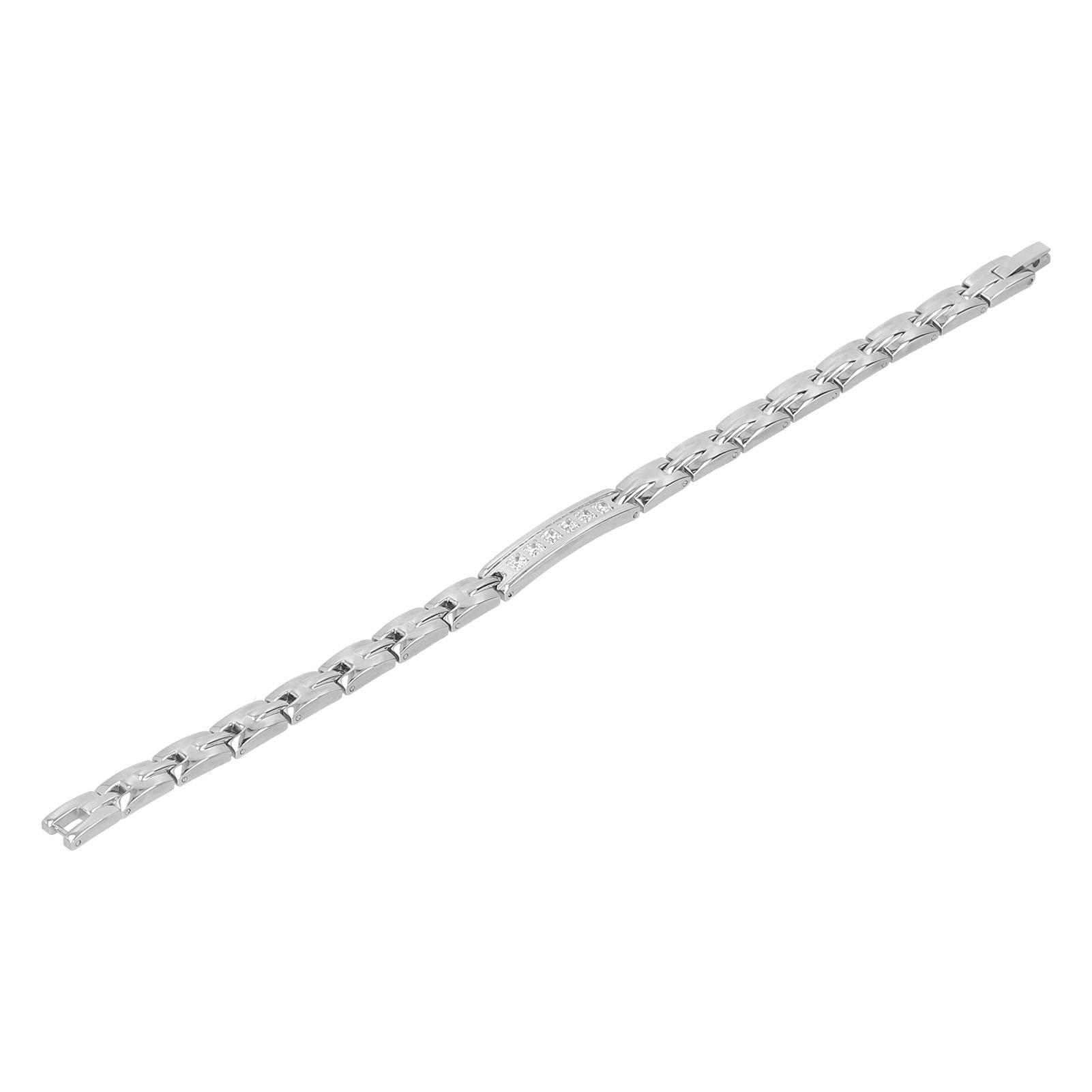 

Titanium Steel Magnetic Therapy Bracelet Pain Relief Stylish Magnet Bracelet for Women 0.8cm