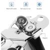 Manual Can Opener Stainless Steel Smooth Edge Hand Held Can Opener Heavy Duty Multifunctional Bottle Opener Easy Turn Knob