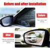 Professional Rearview Mirror Rain Protection Film Set Anti Fog Waterproof for Car Truck Window Glass Safe Driving Rainy