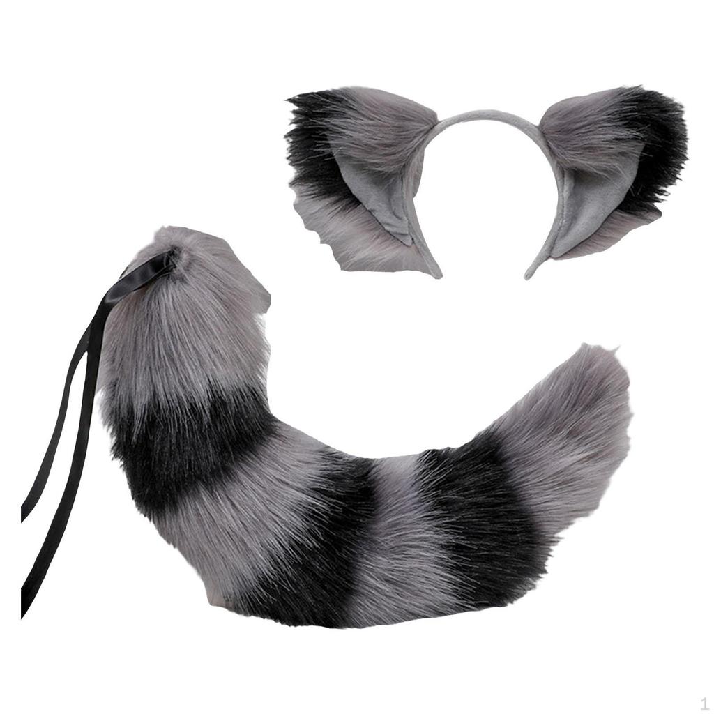 Animal Ears and Tail Set for Kids Adults
