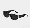Fashion Curved Frame Sunglasses with Wide Temples and Lightweight Design for Comfortable Outdoor Use UV Protection