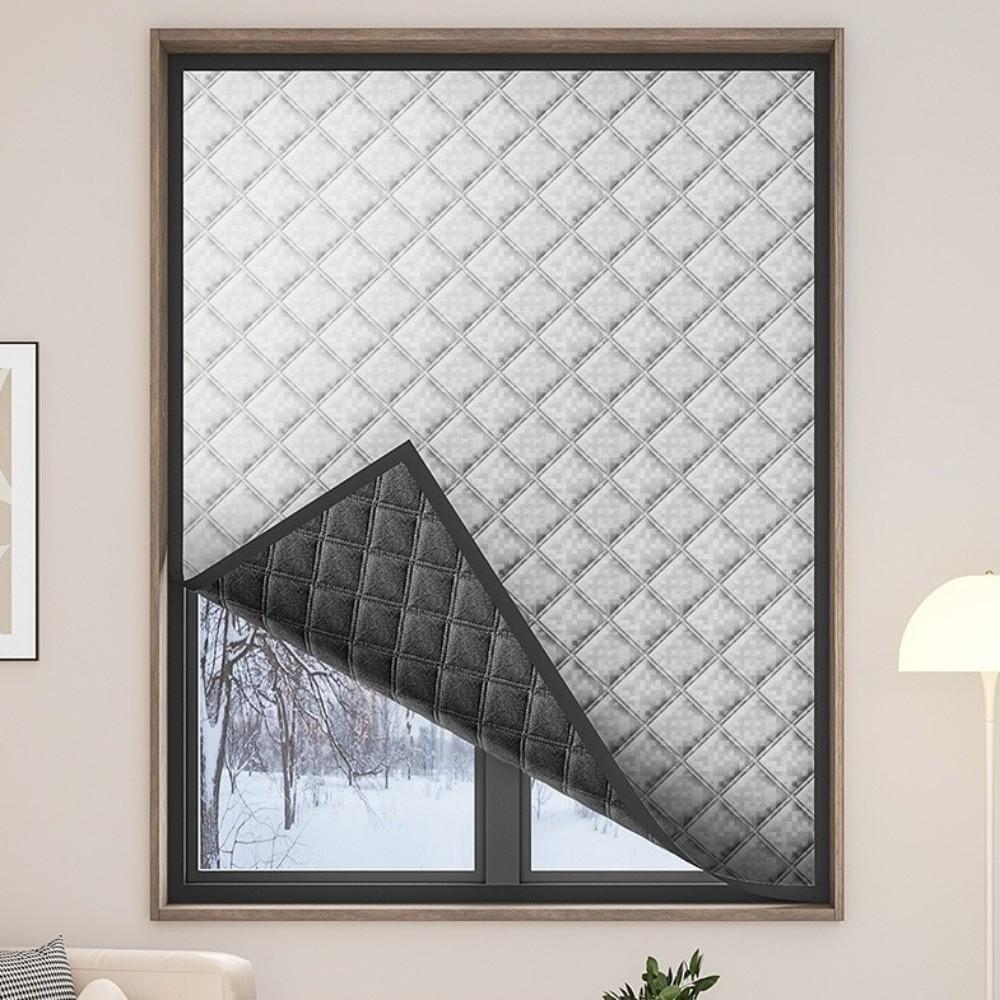 Insulated Window Thermal Screens Cold and Heat Insulation Sealing Curtains Winter Warm Curtains