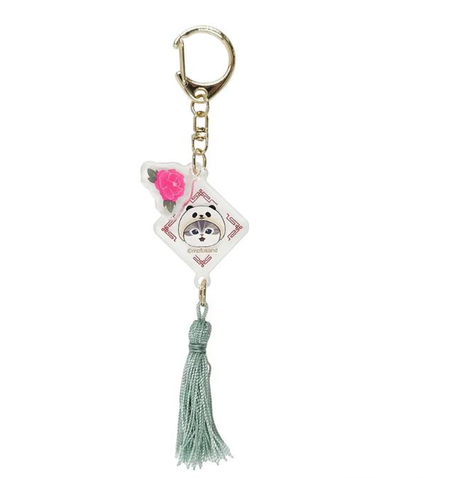 

mofusand Panda Nyan Acrylic Keychain (Blue) Japan NEW