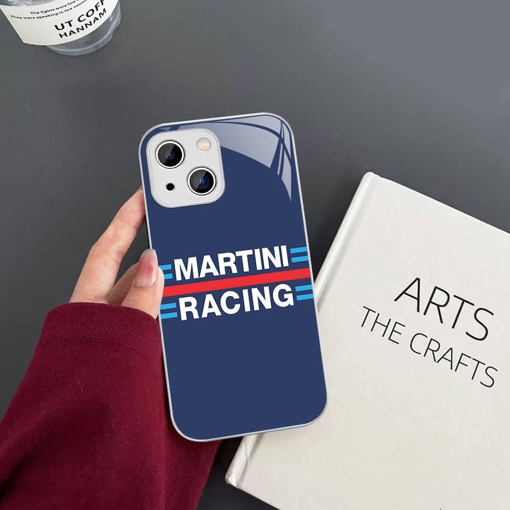 MartiniES Racing Tempered Glass For Iphone 14 13 12 11 Pro Mini XS MAX 14Plus X XS XR Fundas
