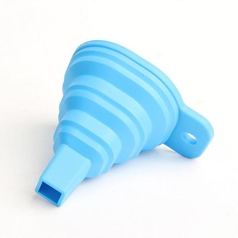 Durable Silicone Portable Retractable Funnels For Home Kitchen Convenient Storage