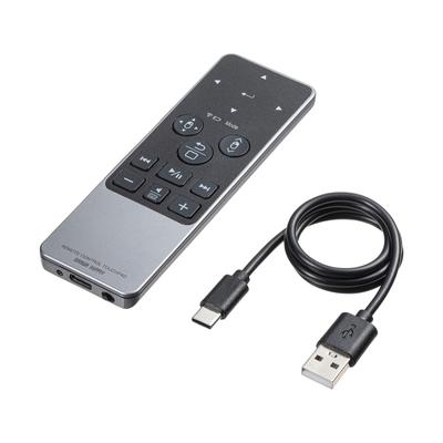 Sanwa Supply Fernbedienungsmaus mit Touchpad und USB-Aufladung für Präsentationen und Videoansicht MA-PBS325BK Bluetooth, Bedienung, Typ-C