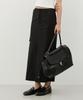 CITYBREEZE Strap Tailored Long Skirt_Black