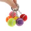 6 Color Key Chain Tennis Ball Metal Keychain Car Key Chain Key Ring sports chain sliver color pendant