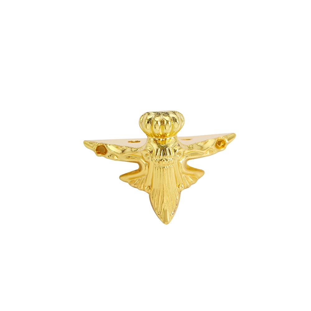 4pcs Antique Hardware Protector Jewelry Box Furniture Part Feet Leg Corner Furniture Leg Corner Bracket