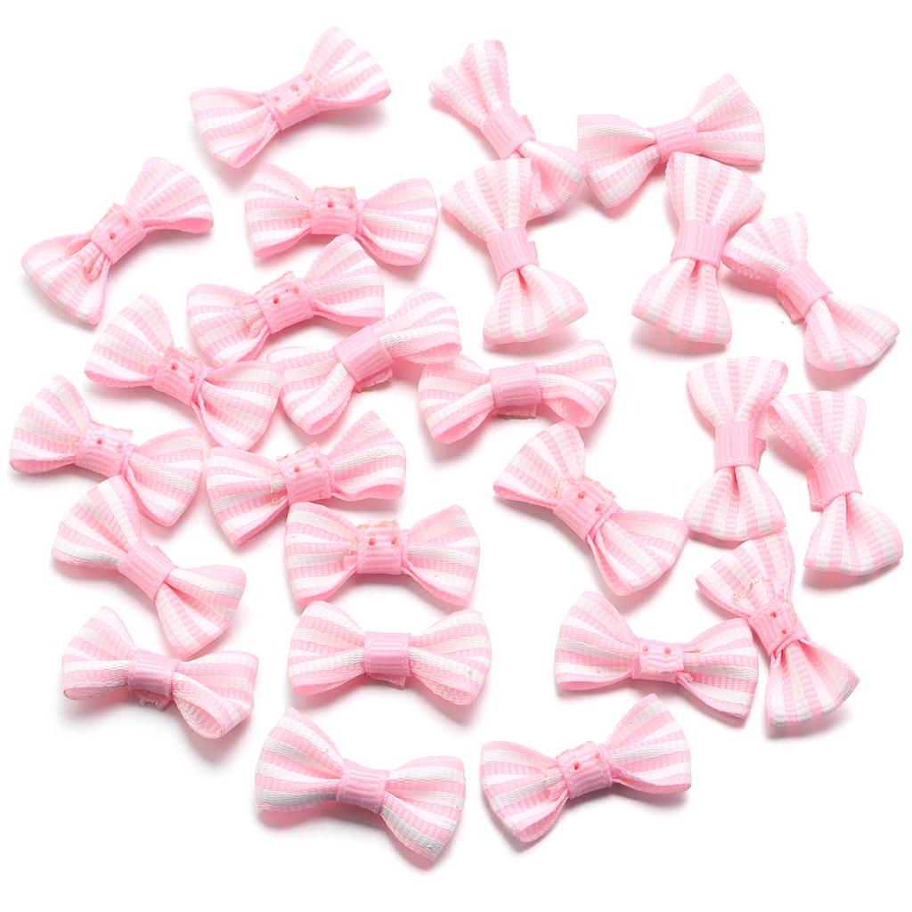 50pcs/Lot Striped Bows Polyester Ribbon Bows Handmade Bows For Jewelry Making DIY Hair Clip Headband Clothing Crafts Decoration